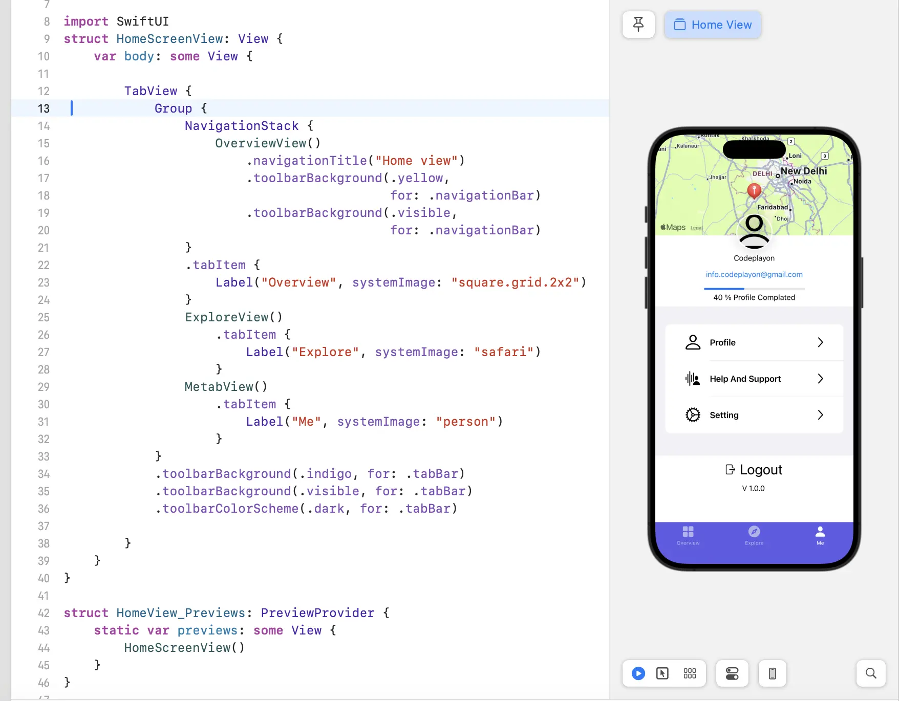SwiftUI Tabview